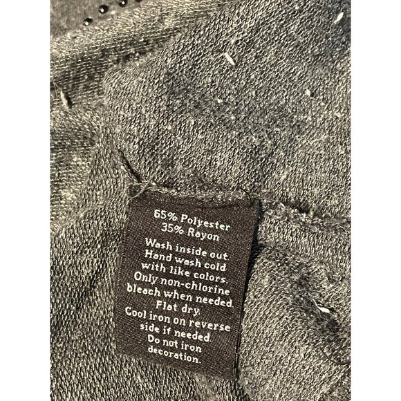 Rock & Republic beaded sweater womens small gray - Picture 6 of 9